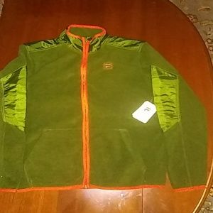 Boys feli fleece size 14-16 green no ZIP down new